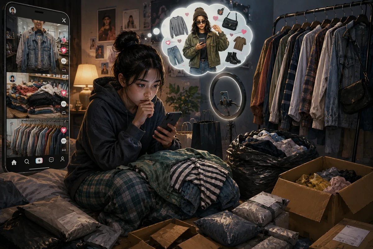 Berondong TikTok Berburu Pakaian Bekas: Candu Online Thrifting Mengintai Anak Muda