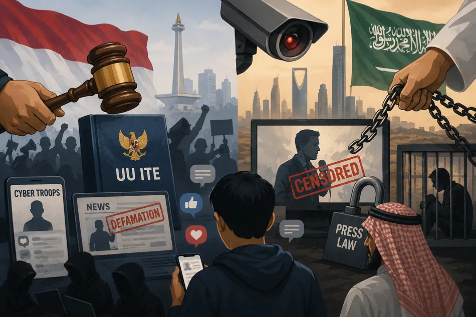 Study Compares Media Control in Indonesia and Saudi Arabia