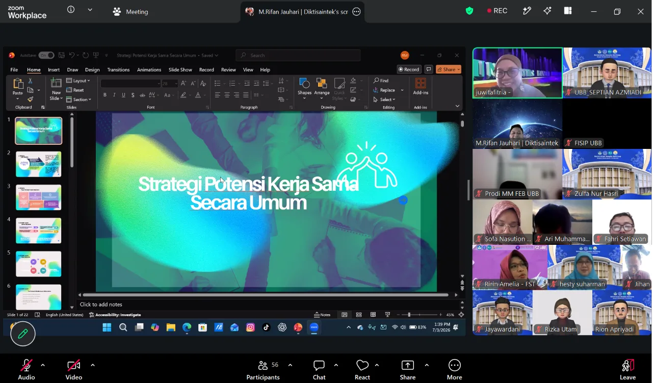 Sasar Kemitraan Strategis Global, Universitas Bangka Belitung Bedah Tata Kelola Kerja Sama Akademik