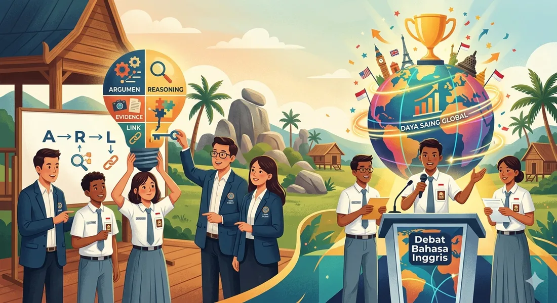 Dongkrak Daya Saing Global, Tim Dosen UBB Latih Siswa Bangka Tengah Taklukkan Debat Bahasa Inggris Lewat Metode AREL