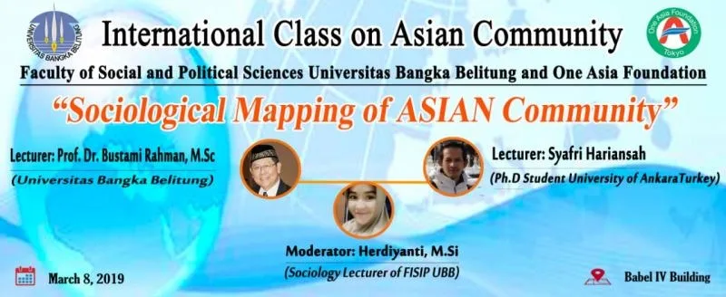 Pertemuan Ke-4 Kelas Internasional, Guru Besar Sosiologi UBB angkat tema Pemetaan Sosiologi Komunitas Asia