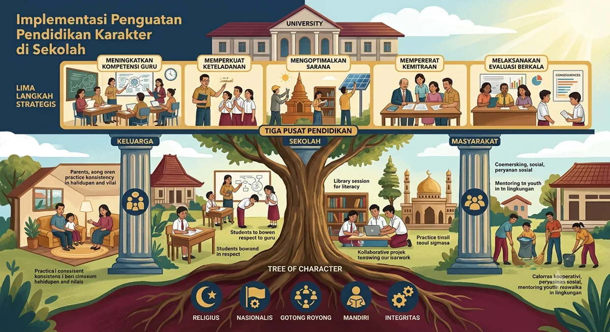 Implementasi Penguatan Pendidikan Karakter di Sekolah