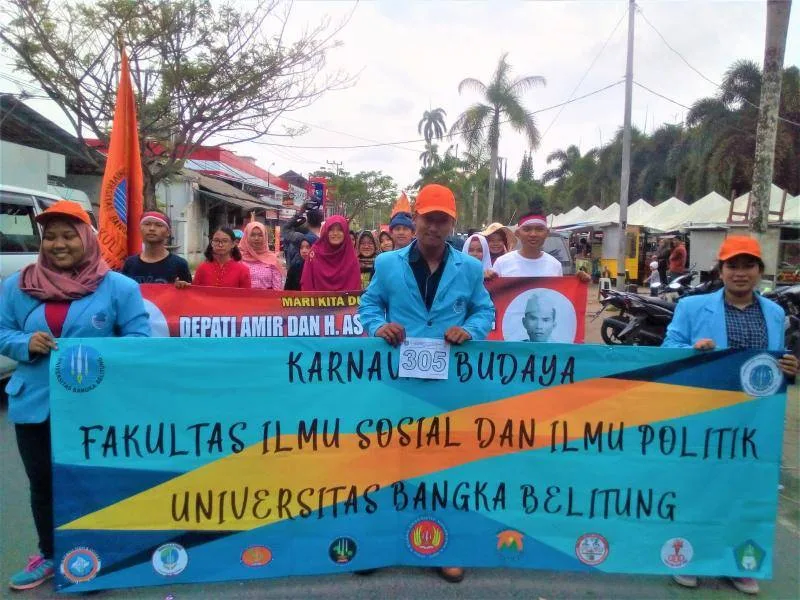 Ikut Karnaval, FISIP UBB meriahkan Perayaan HUT RI ke-73 Provinsi Kepulauan Bangka Belitung