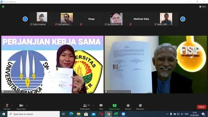 Perjanjian Kerjasama FISIP UBB dan FISIP UNEJ