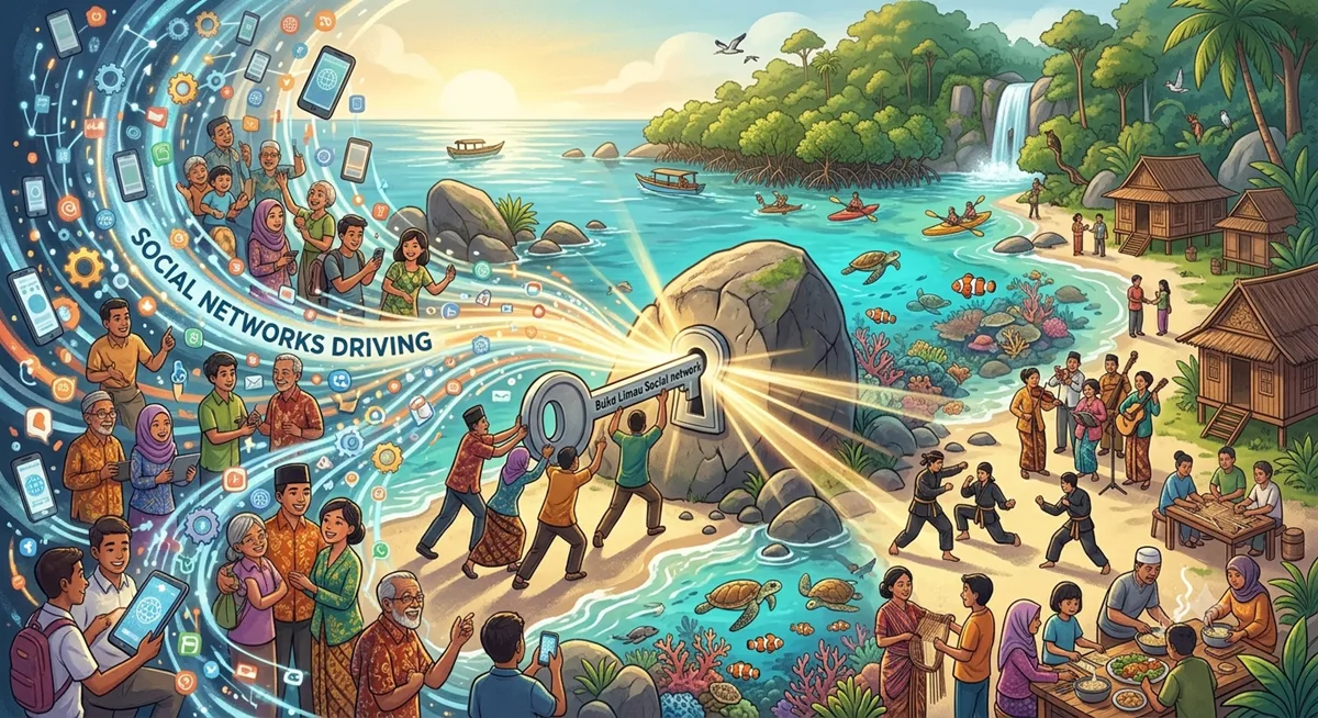 Bridging Marine Paradise and Cultural Heritage: How Social Networks Drive Tourism Growth on Buku Limau Island